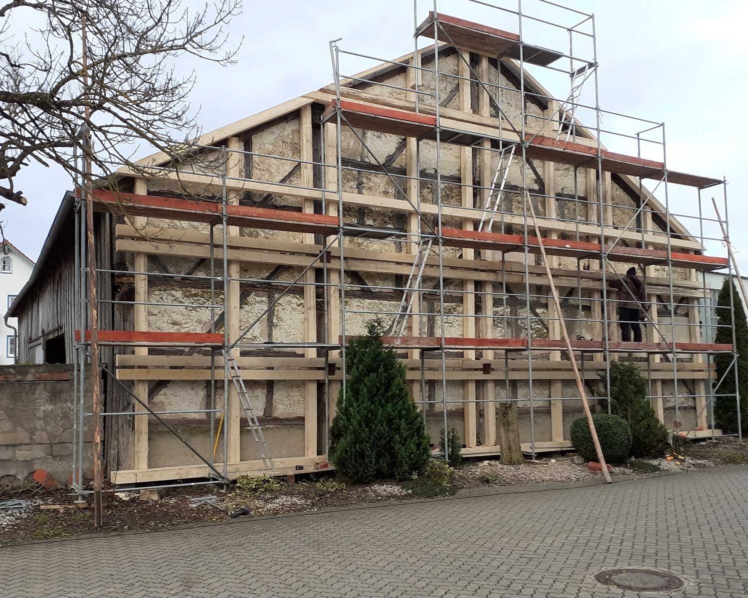 Denkmalgeschützter Stadel in Landerzhofen